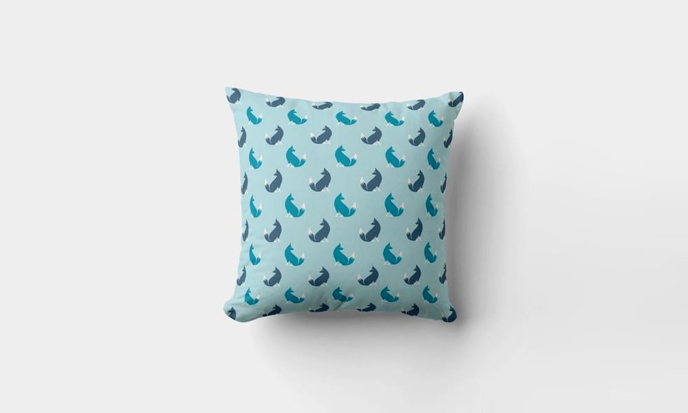 Pillow - Pattern Colorful Foxes