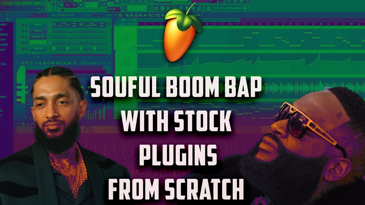 How to make SOULFUL BOOM BAP Beats using stock Plugins in FL Studio