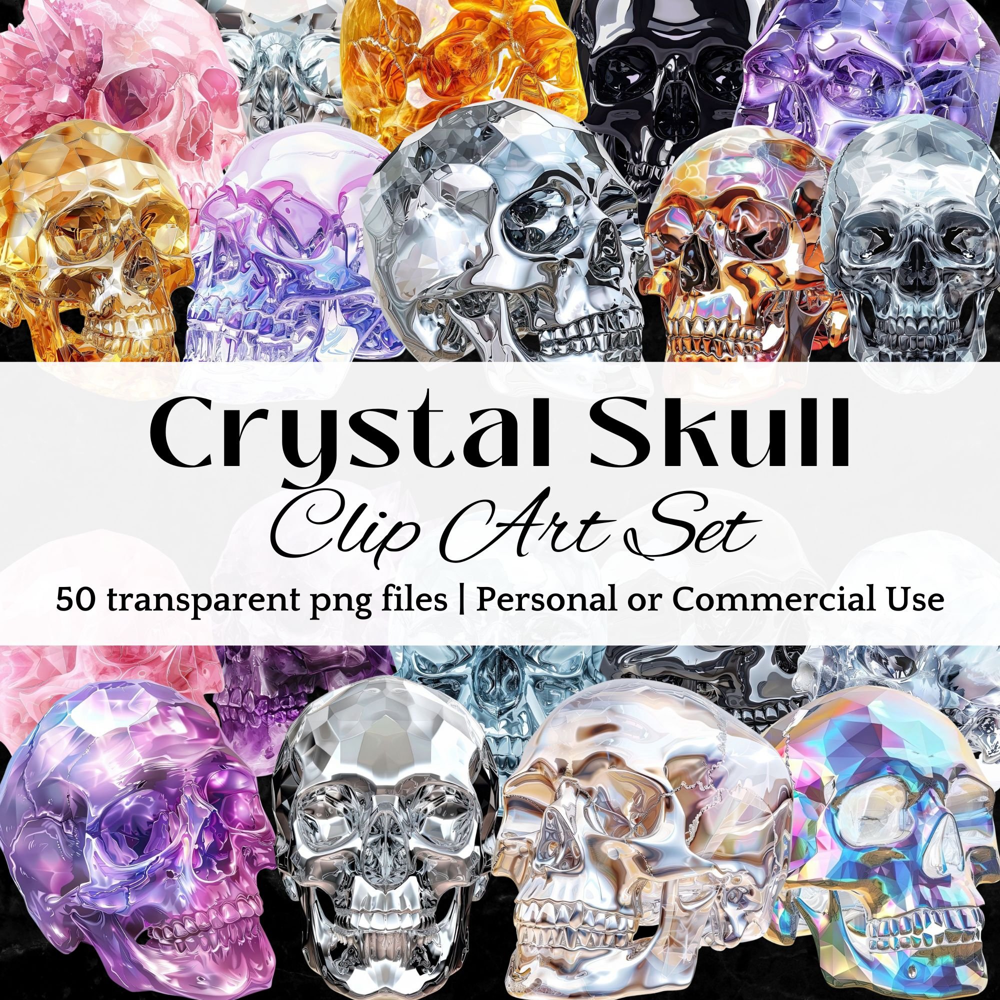 Crystal Skull Clip Art Set - Payhip