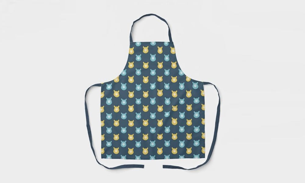 Apron-Pattern Colorful-Bears
