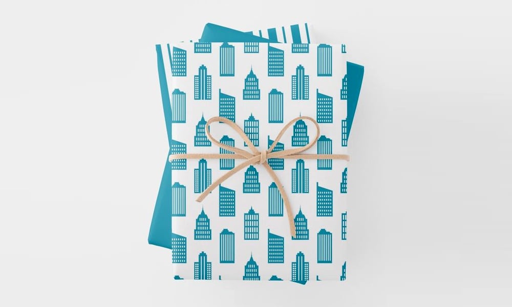 Wrapping paper-Pattern Buildings