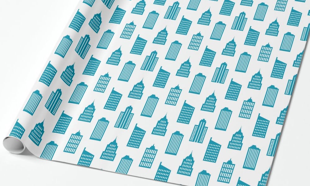 Wrapping paper-Pattern Buildings