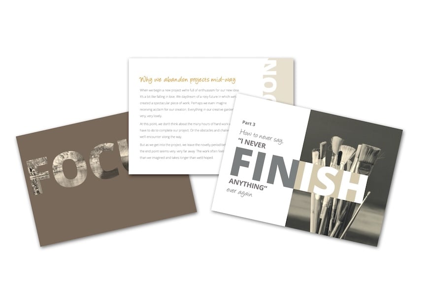 How to Finish a Creative Project - The Definitive Guide