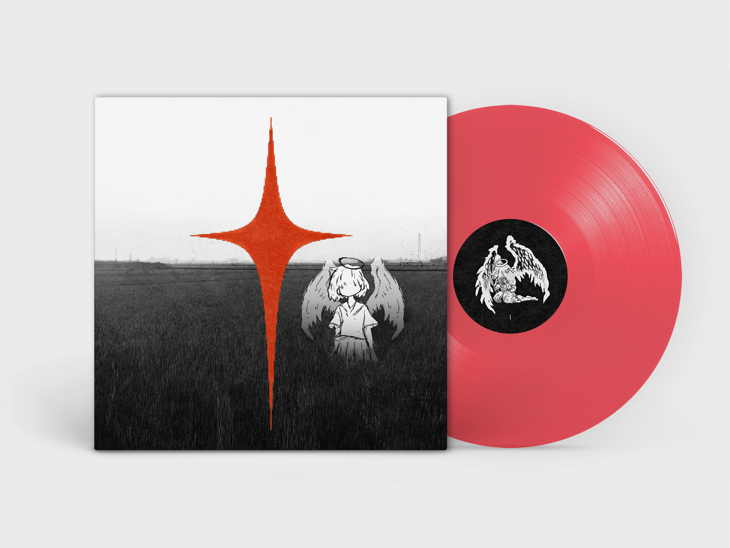 oath 12 inch clear red vinyl [standard]