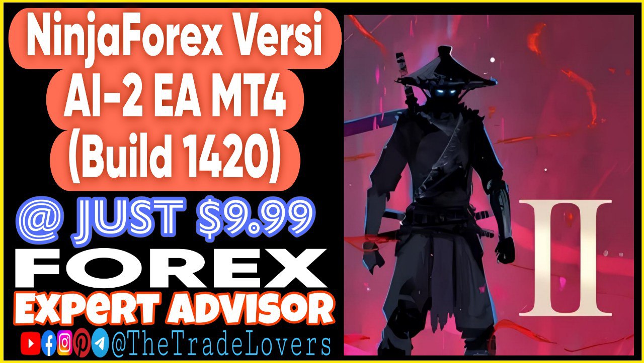 NinjaForex Versi AI Unlimited 2 MT4 (Works on Build 1420) | Forex Robot | MT4 Expert Advisor