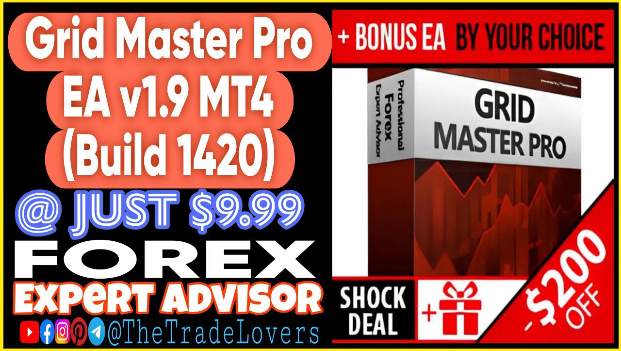 Grid Master PRO V1.9 MT4 (Works on Build 1420) | Forex Robot | MT4 Expert Advisor