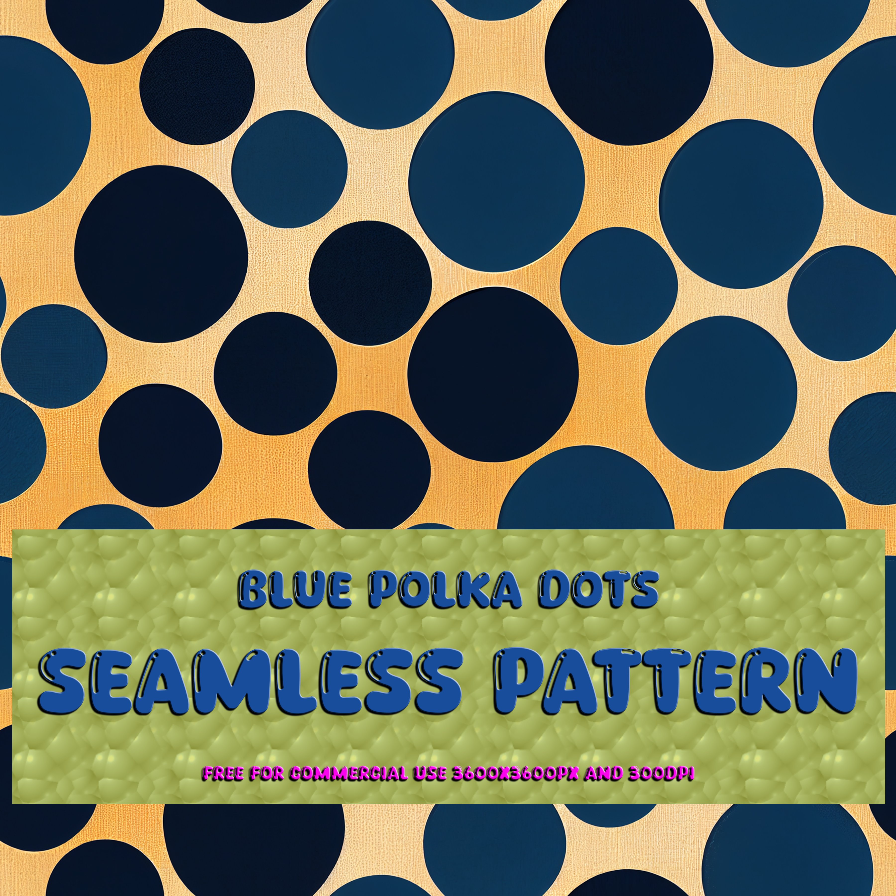 Blue hand drawn polka dots Seamless Pattern - Payhip