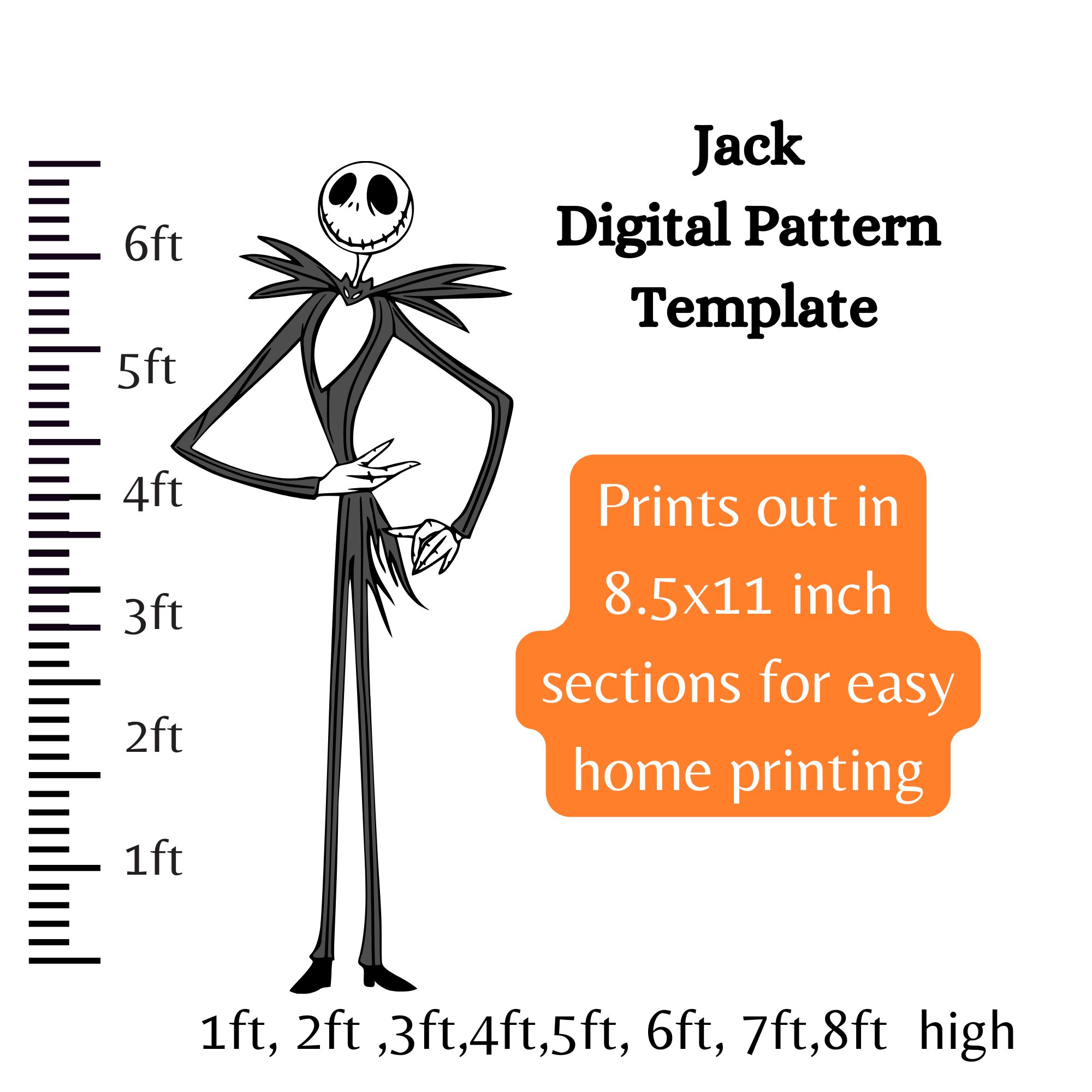 jack-skellington-halloween-nightmare-before-christmas-kids-pdf-template-silhouette-witch-on-a-broom-1ft-2ft-3ft-4ft-5ft-6ft-7ft-8ft-silhouette-template-stencil-pattern-cemetery-scene-trace-cut-pattern