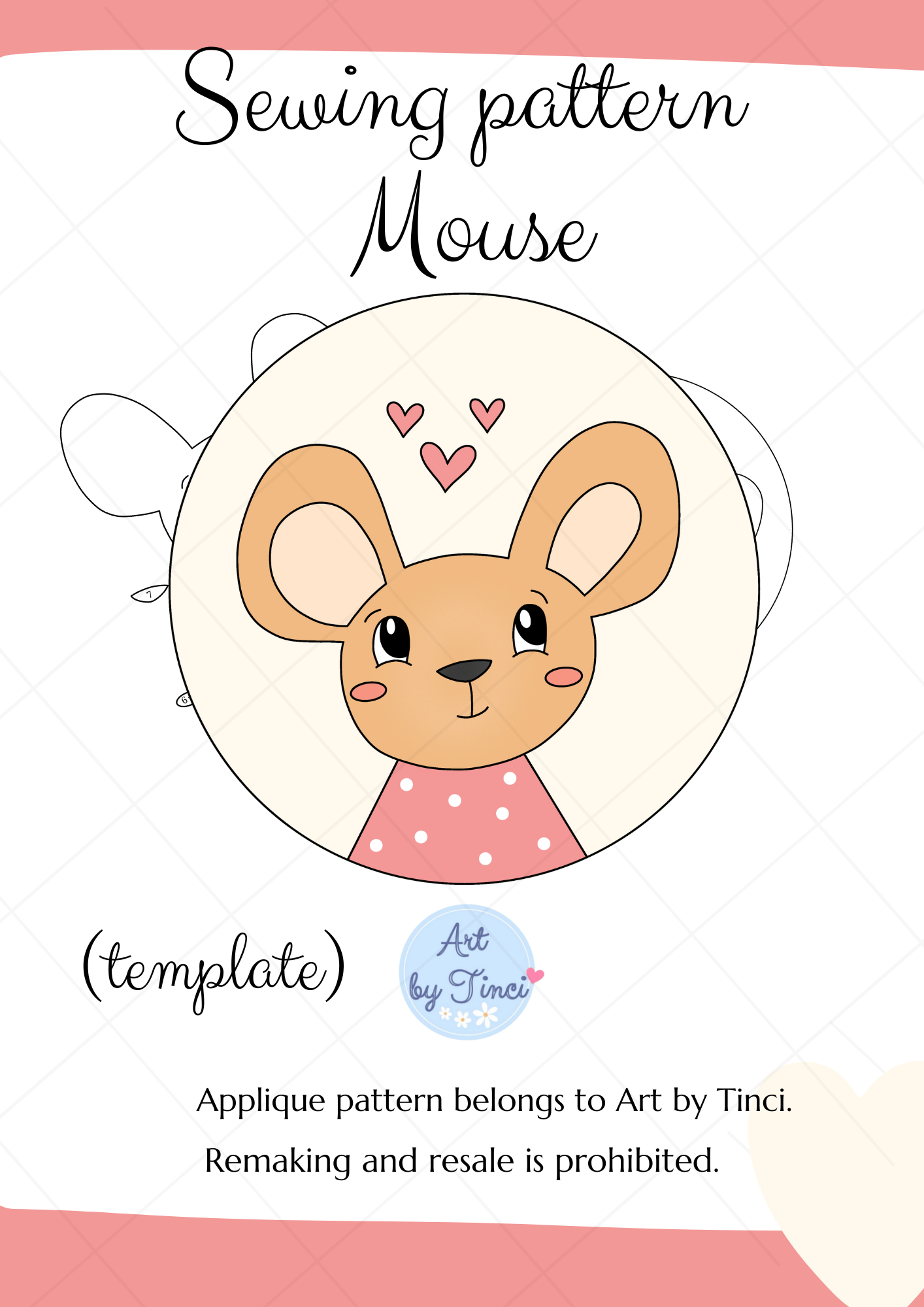 Sewing Pattern Mouse (template) - Payhip