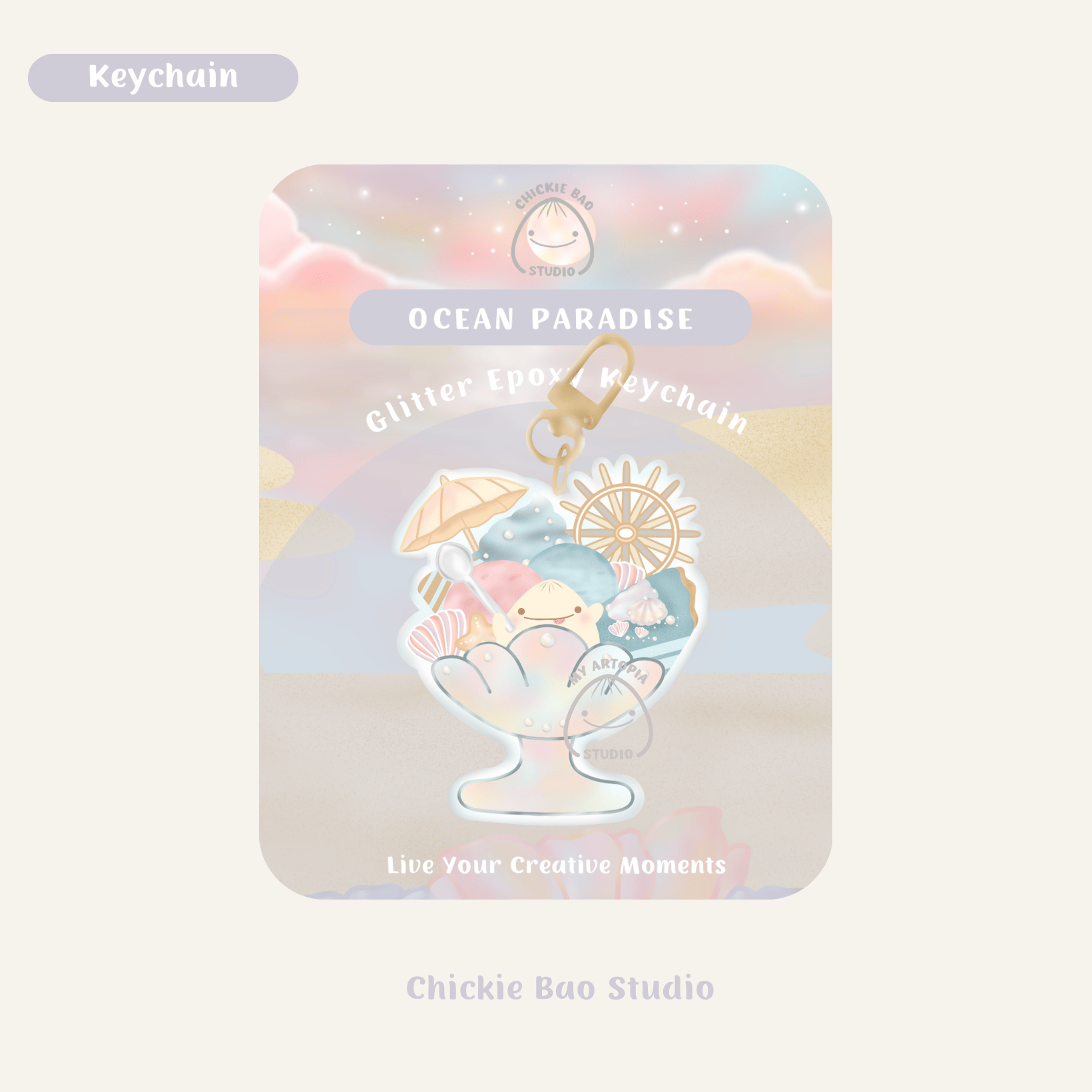Ocean paradise - keychain - Payhip
