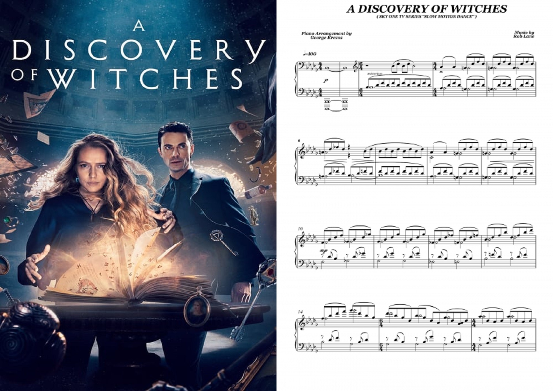 A Discovery Of Witches (Slow Motion Dance) - Rob Lane (Piano Sheet Music)