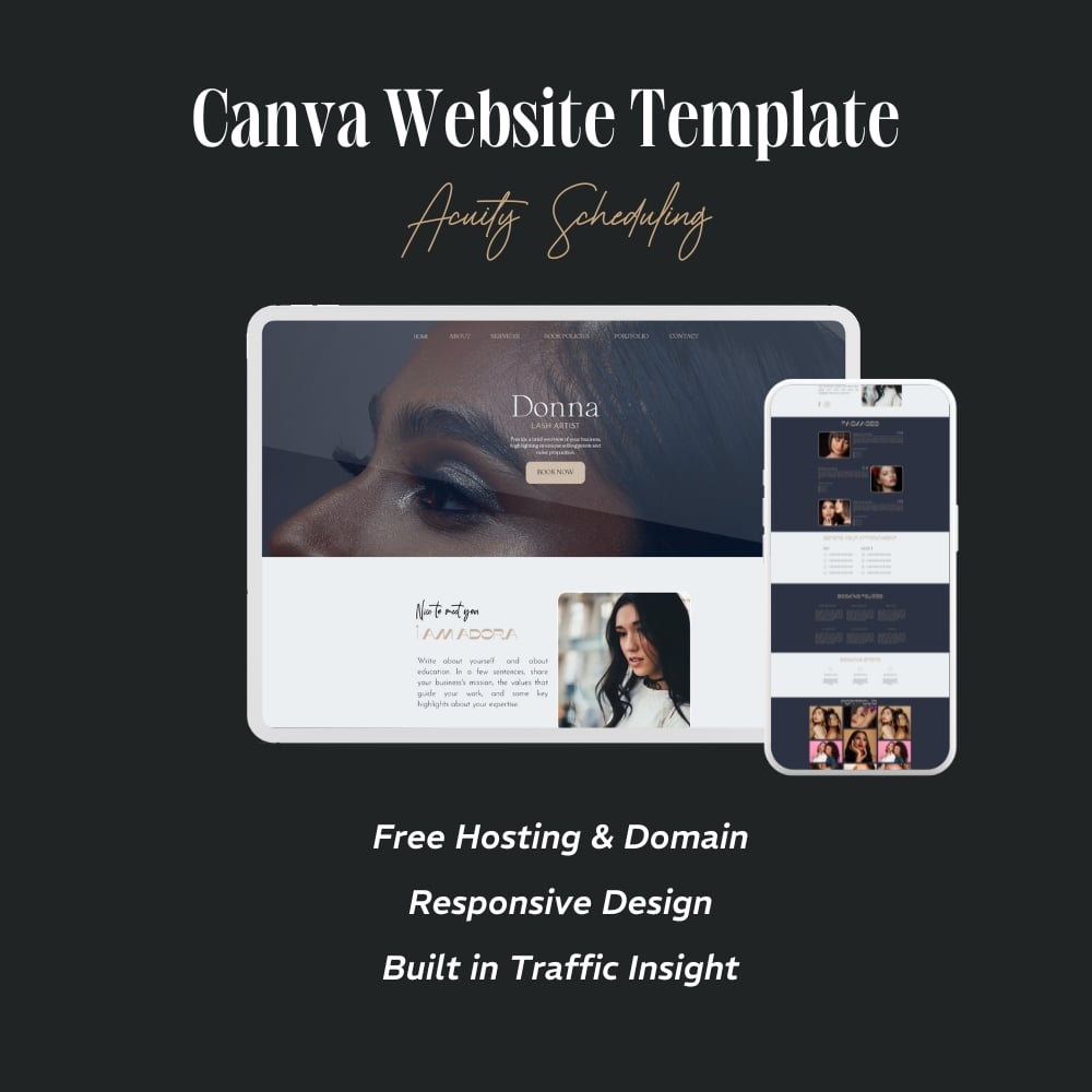 canva acuity scheduling website template benefits