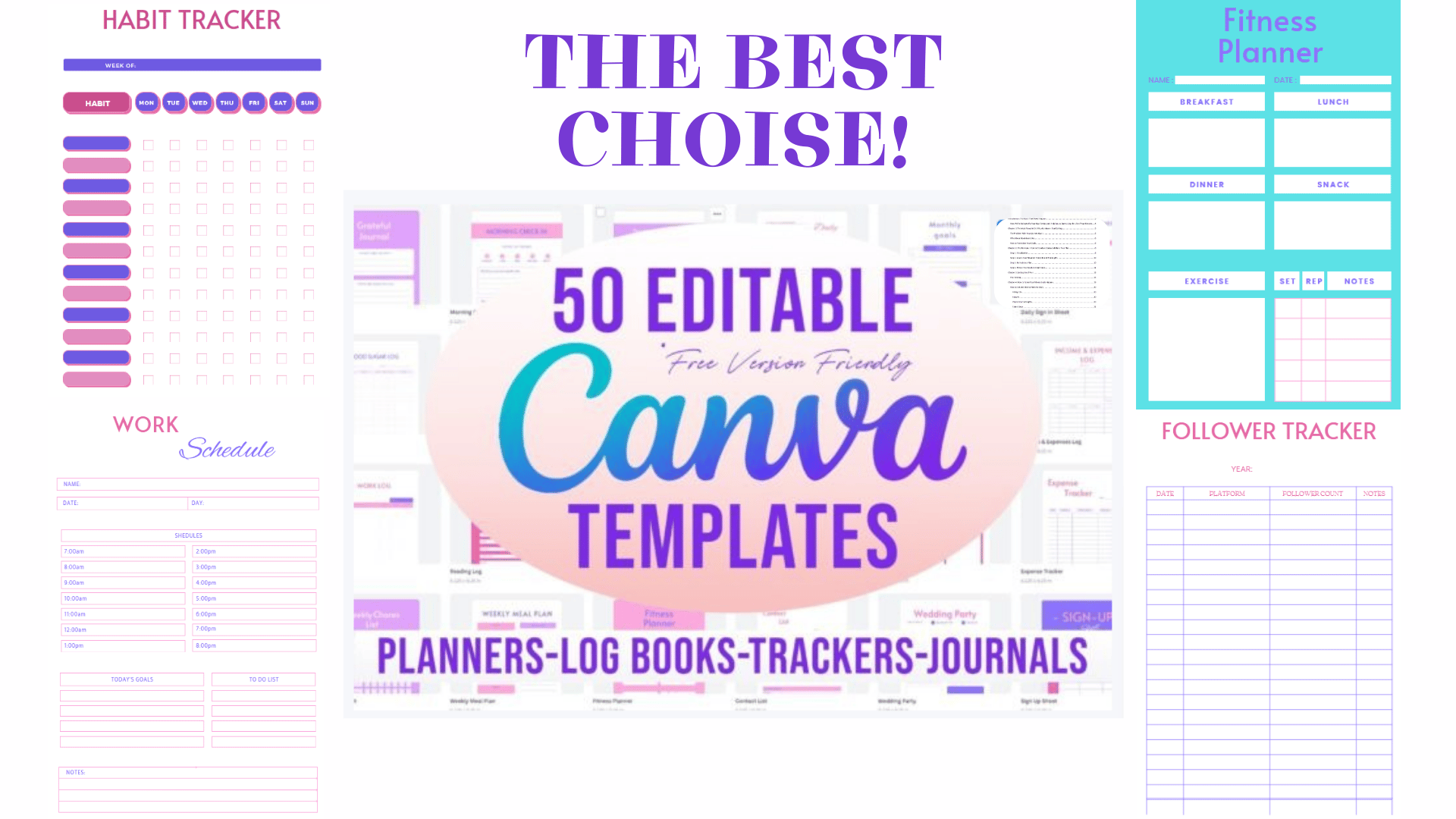 50 Editable Canva Templates 6x9 for KDP - Payhip