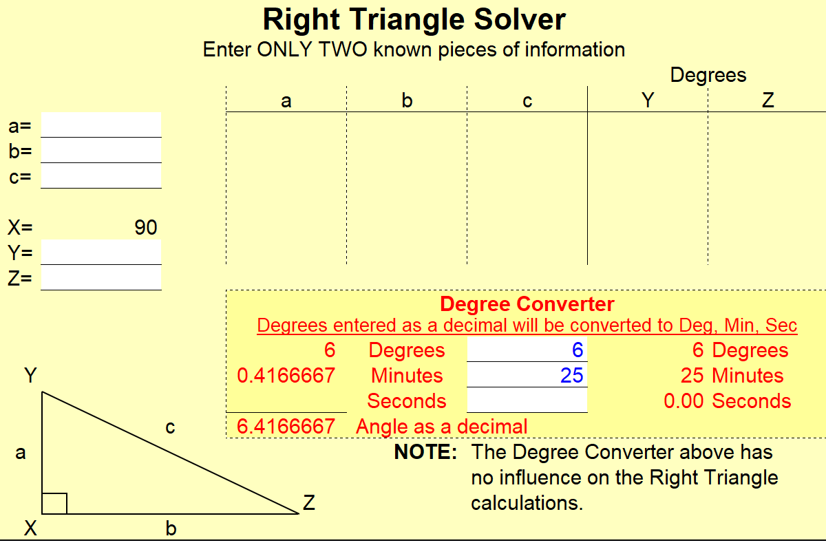 Right Tringle Solver