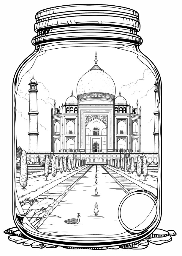 Life Inside a Jar, Coloring Book