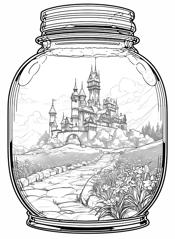 Life Inside a Jar, Coloring Book