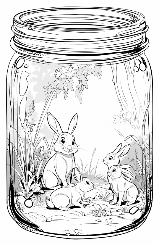 Life Inside a Jar, Coloring Book