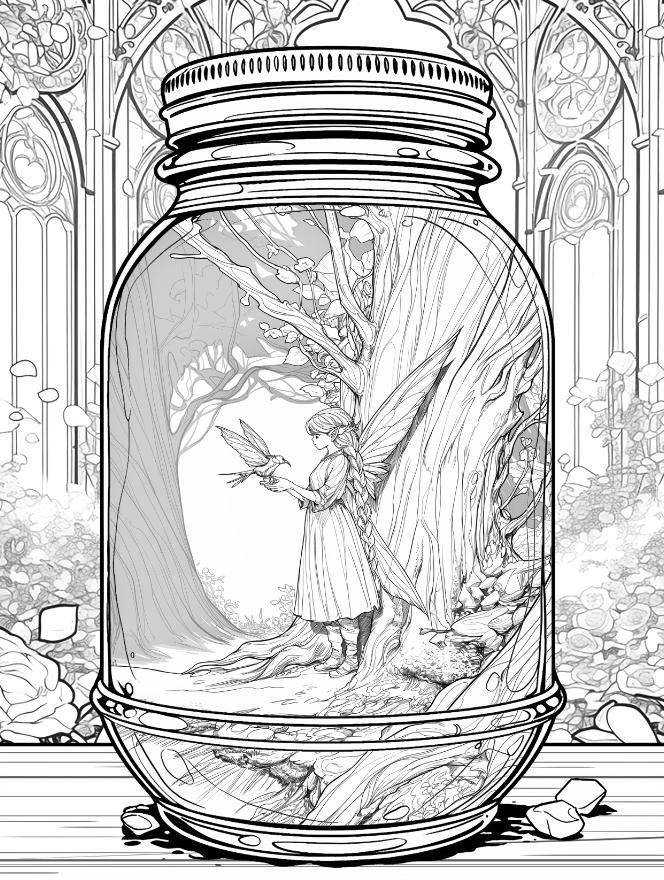 Life Inside a Jar, Coloring Book