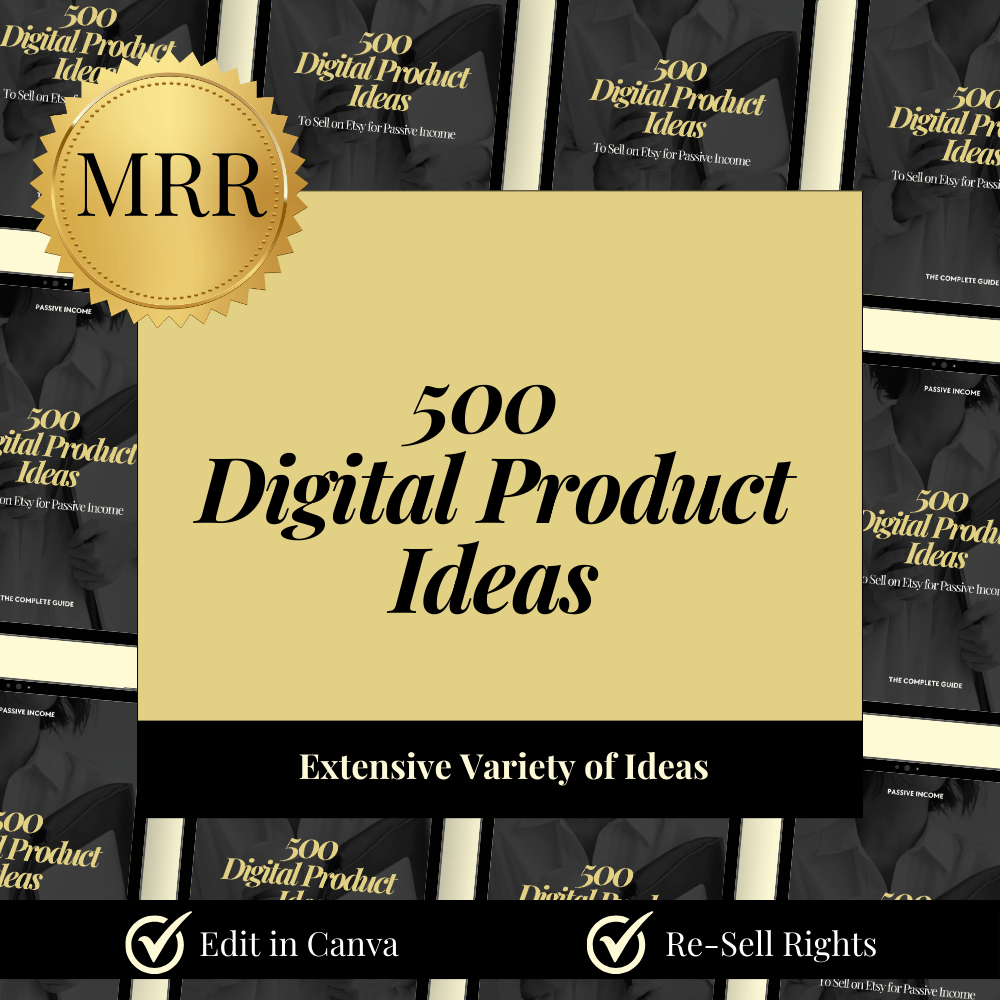500 Digital Product Ideas