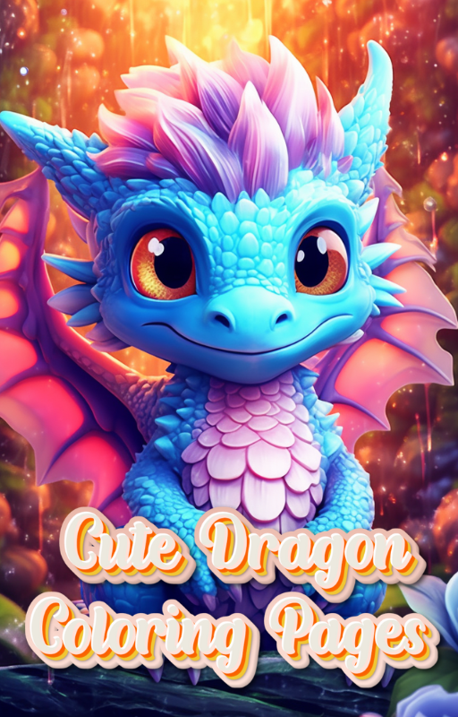Cute Dragon Coloring Pages for Adults