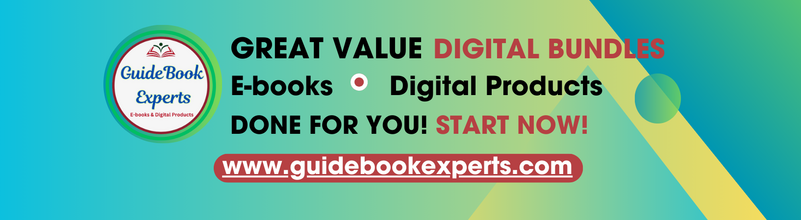 GuideBook Experts logo profile banner great value ebooks and digital products bundles