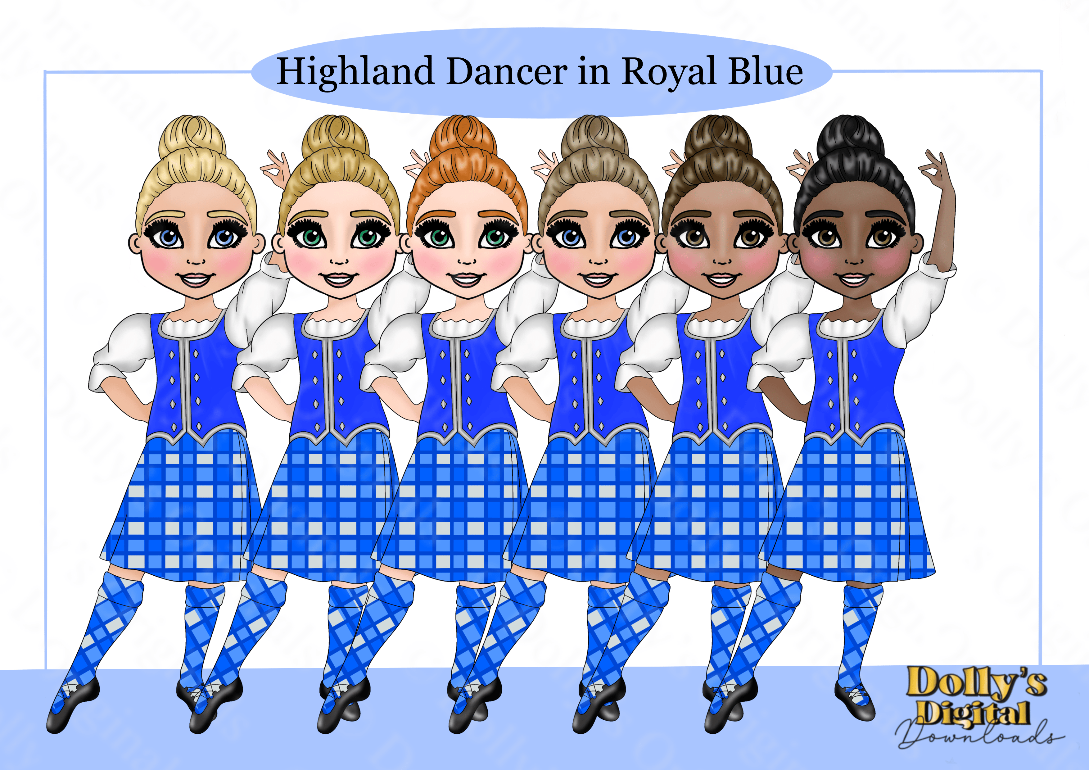Highland Dancer in Royal Blue - Payhip