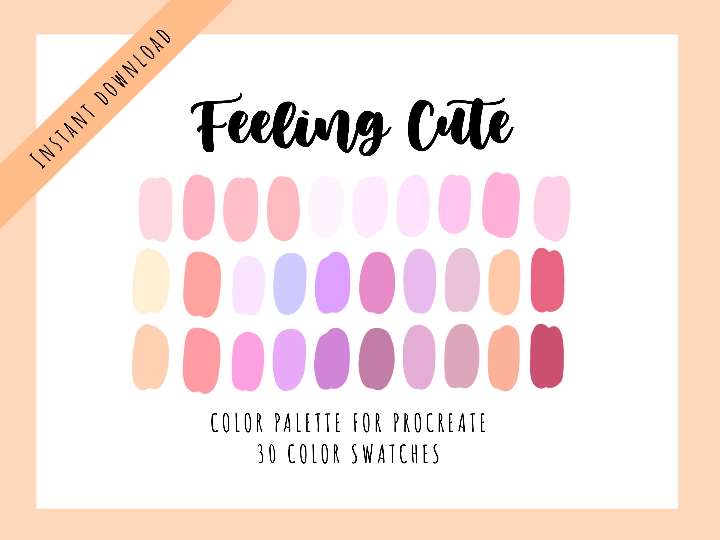 Feeling Cute Procreate Color Swatches - Payhip