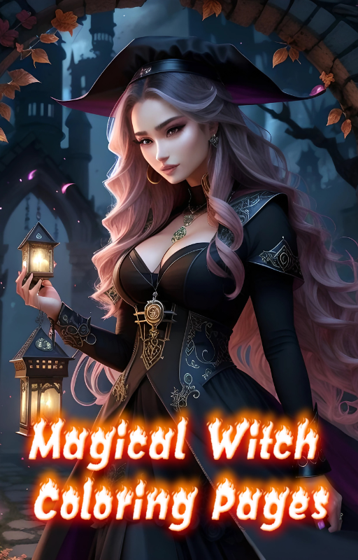Magical Witch Coloring Pages