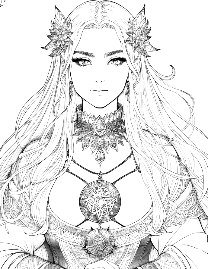 Magical Witch Coloring Pages