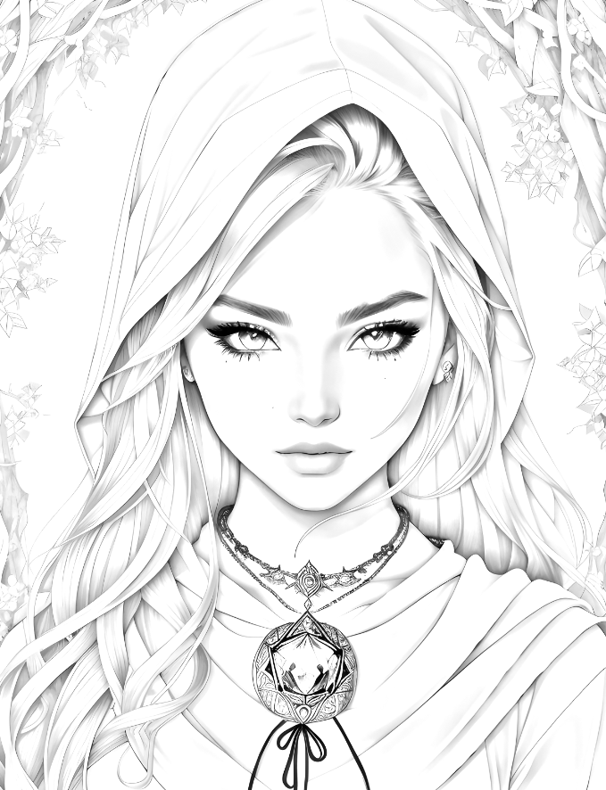 Magical Witch Coloring Pages