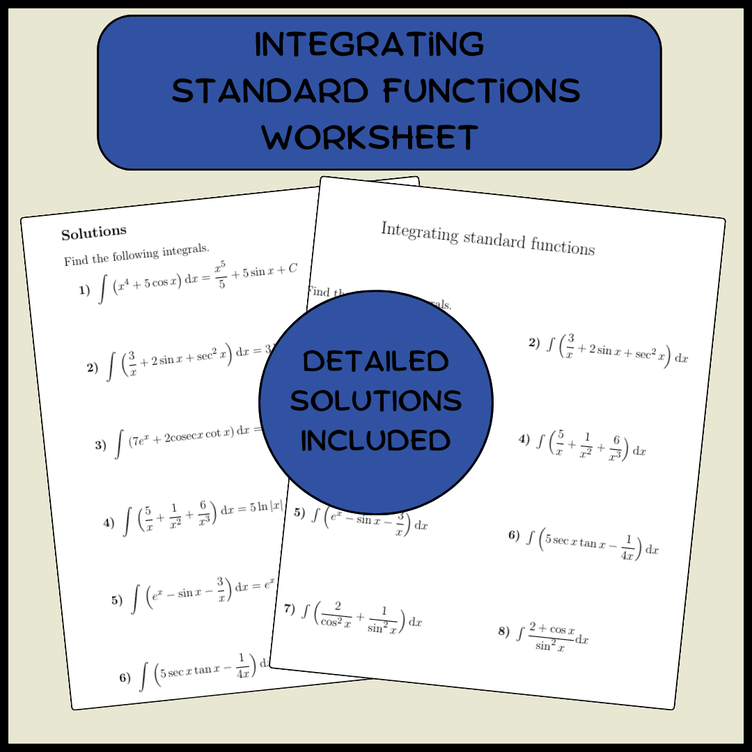 Differentiation-Chain Rule worksheet (with solutions)