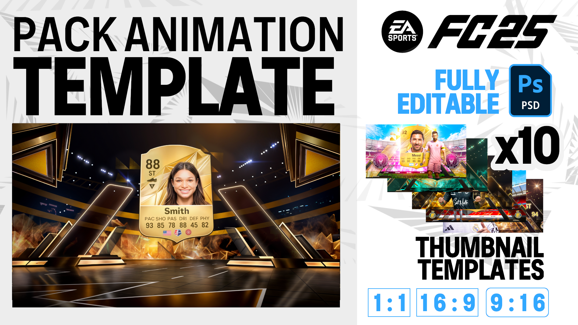 EAFC25 PACK OPENING ANIMATION TEMPLATE - FULLY EDITABLE - Payhip