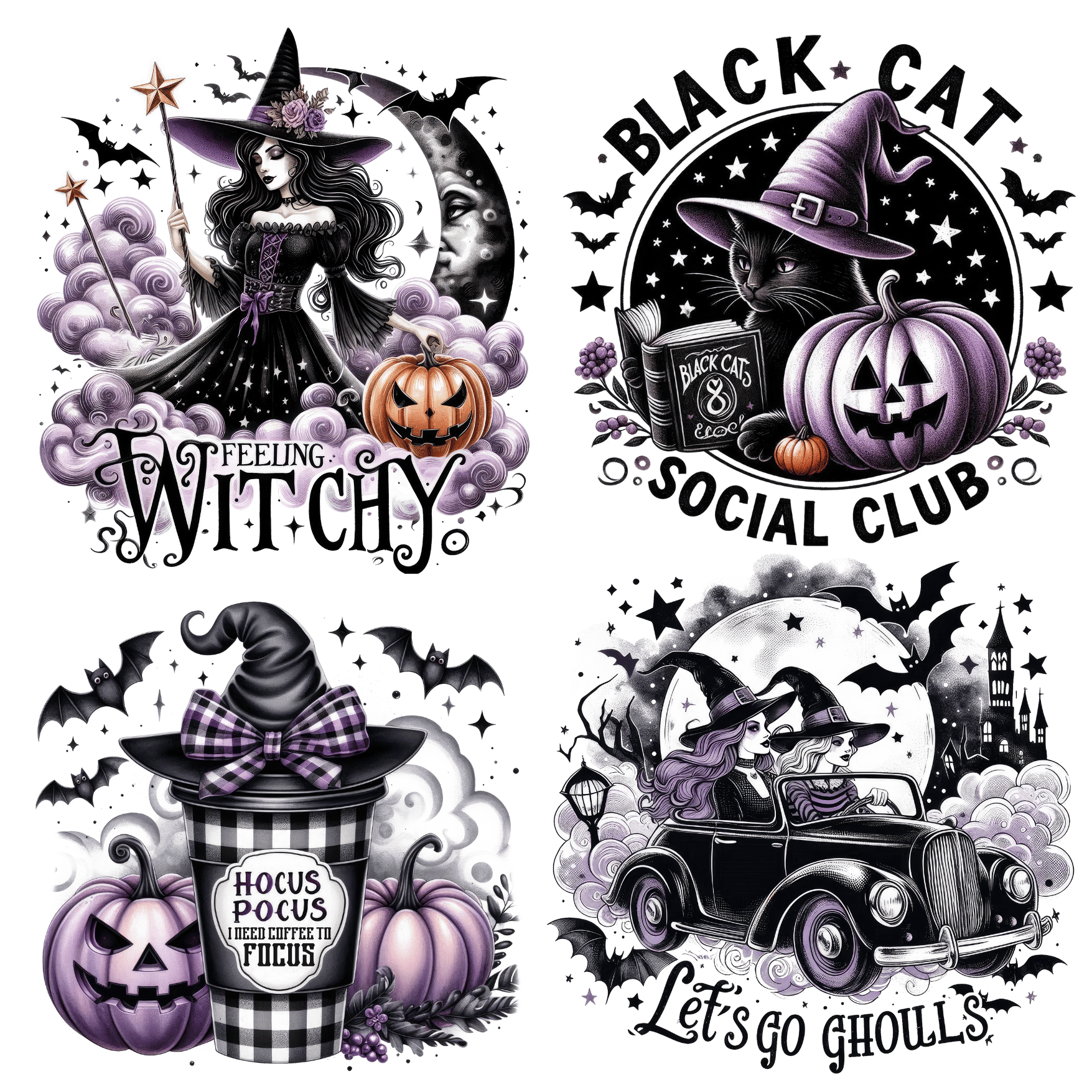 Hocus Pocus PNG 4 Pack - Payhip