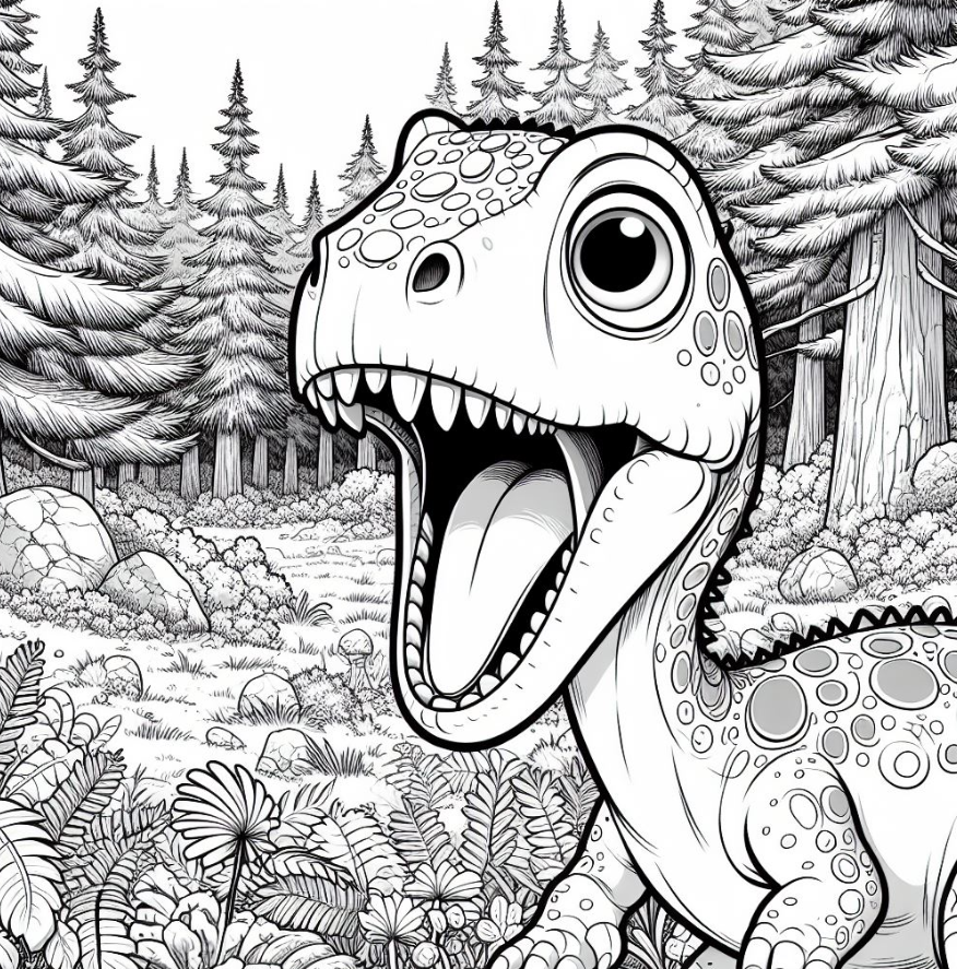 Awesome Dinosaur Coloring Pages for Kids