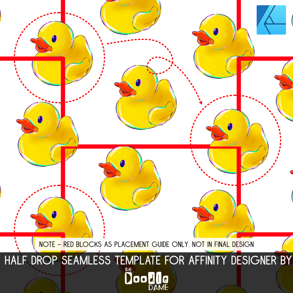 Template Seamless Creator for Affinity Designer Half Drop Repeat