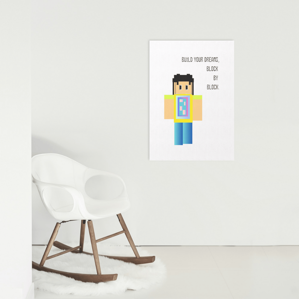 minecraft inspired wall art