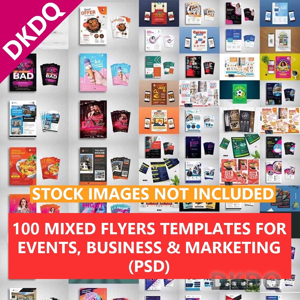 100 Premium Business Flyers Bundle Event