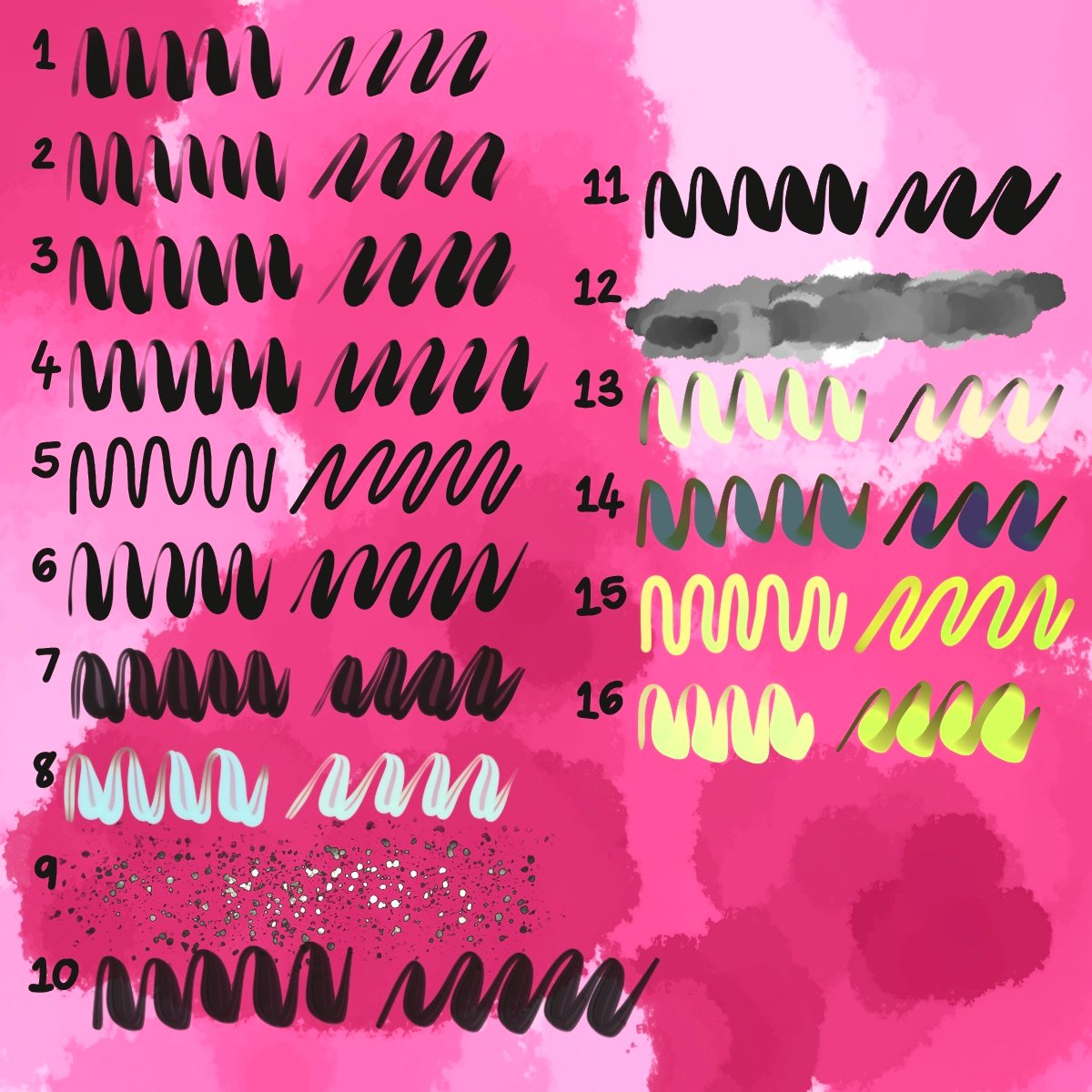 Lettering procreate brushes