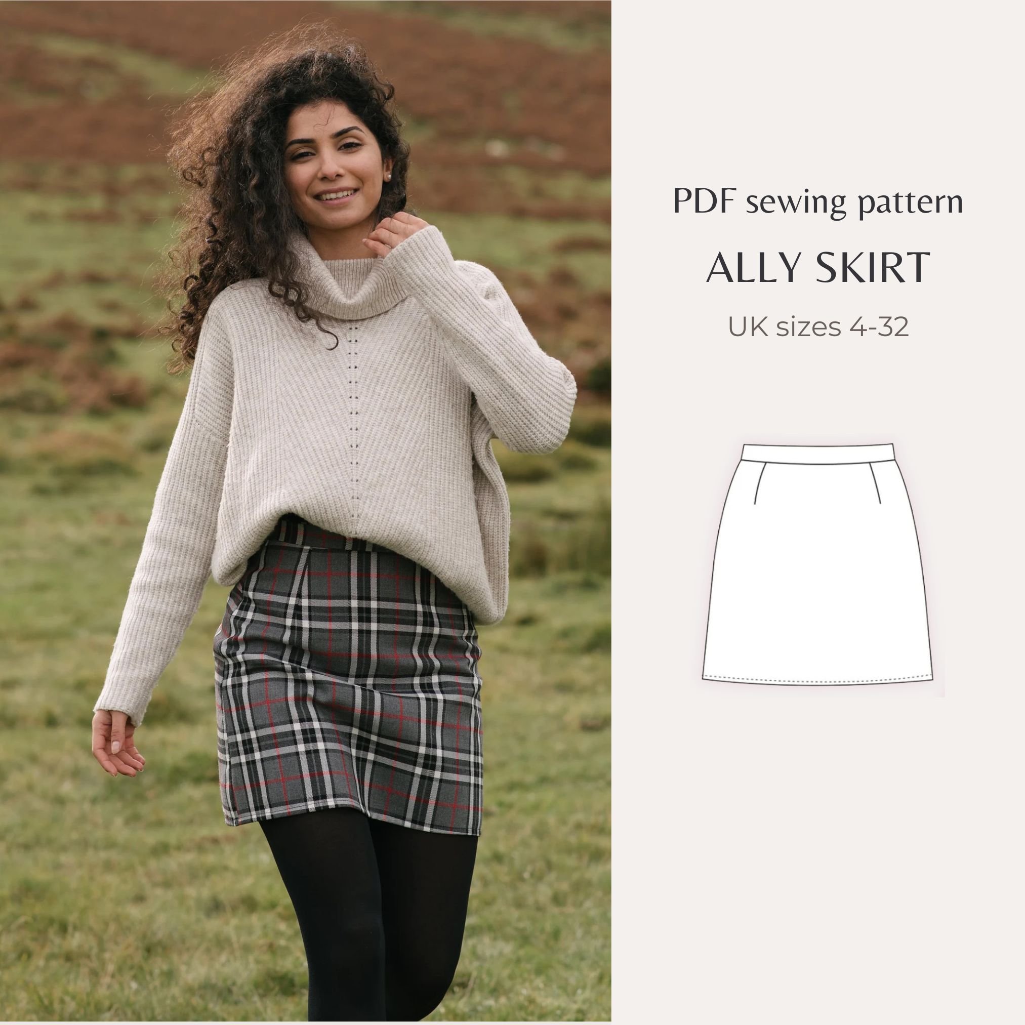 Ally skirt PDF sewing pattern (Pay what you want)