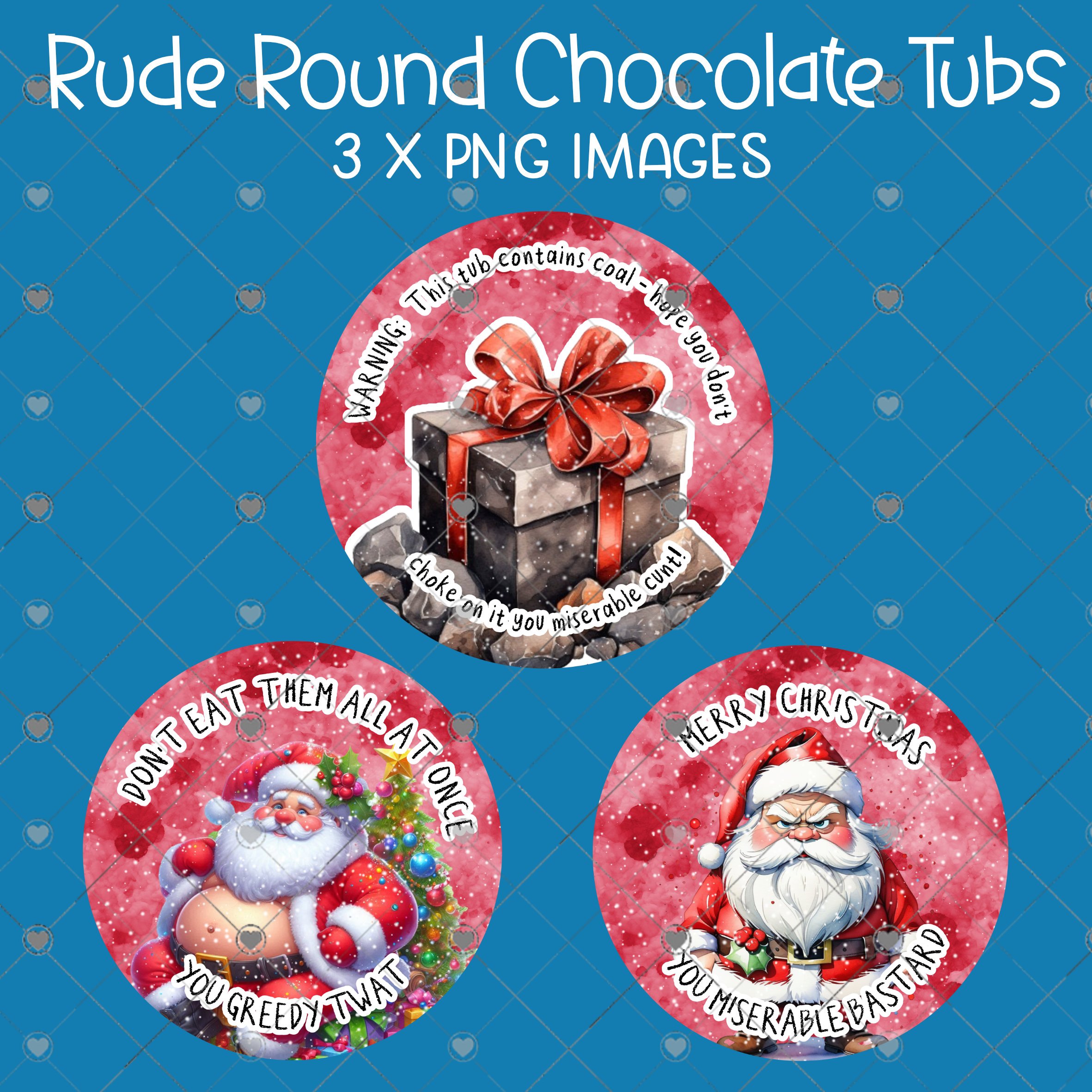 Rude Round Chocolate Tubs - Payhip
