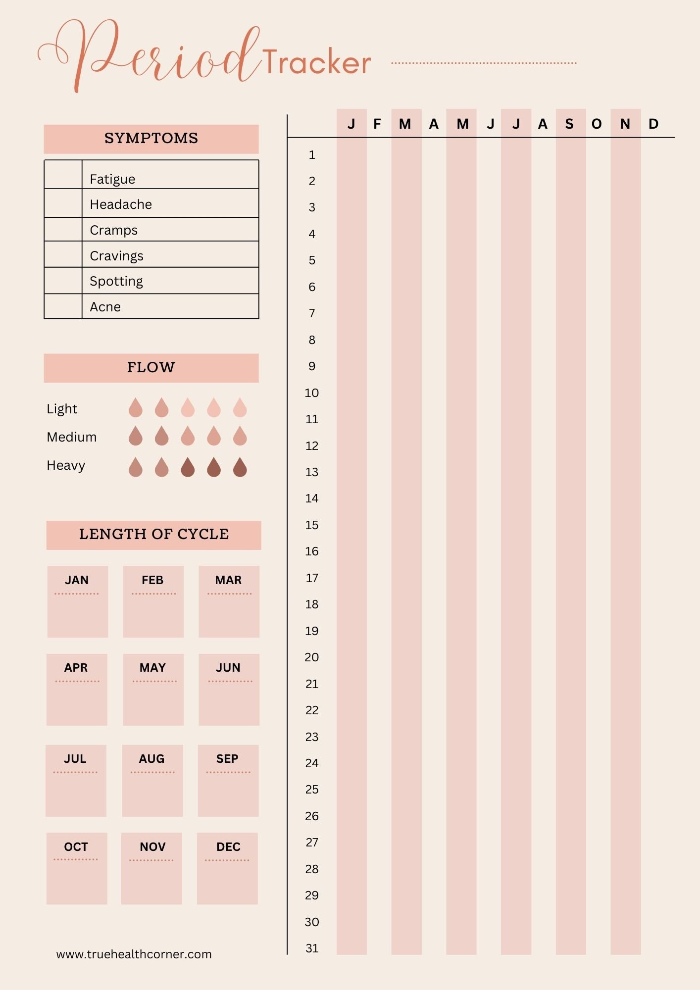period-tracker-payhip for Free Printable Menstrual Cycle Chart Printable Period Tracker - Payhip for Free Printable Menstrual Cycle Chart Printable