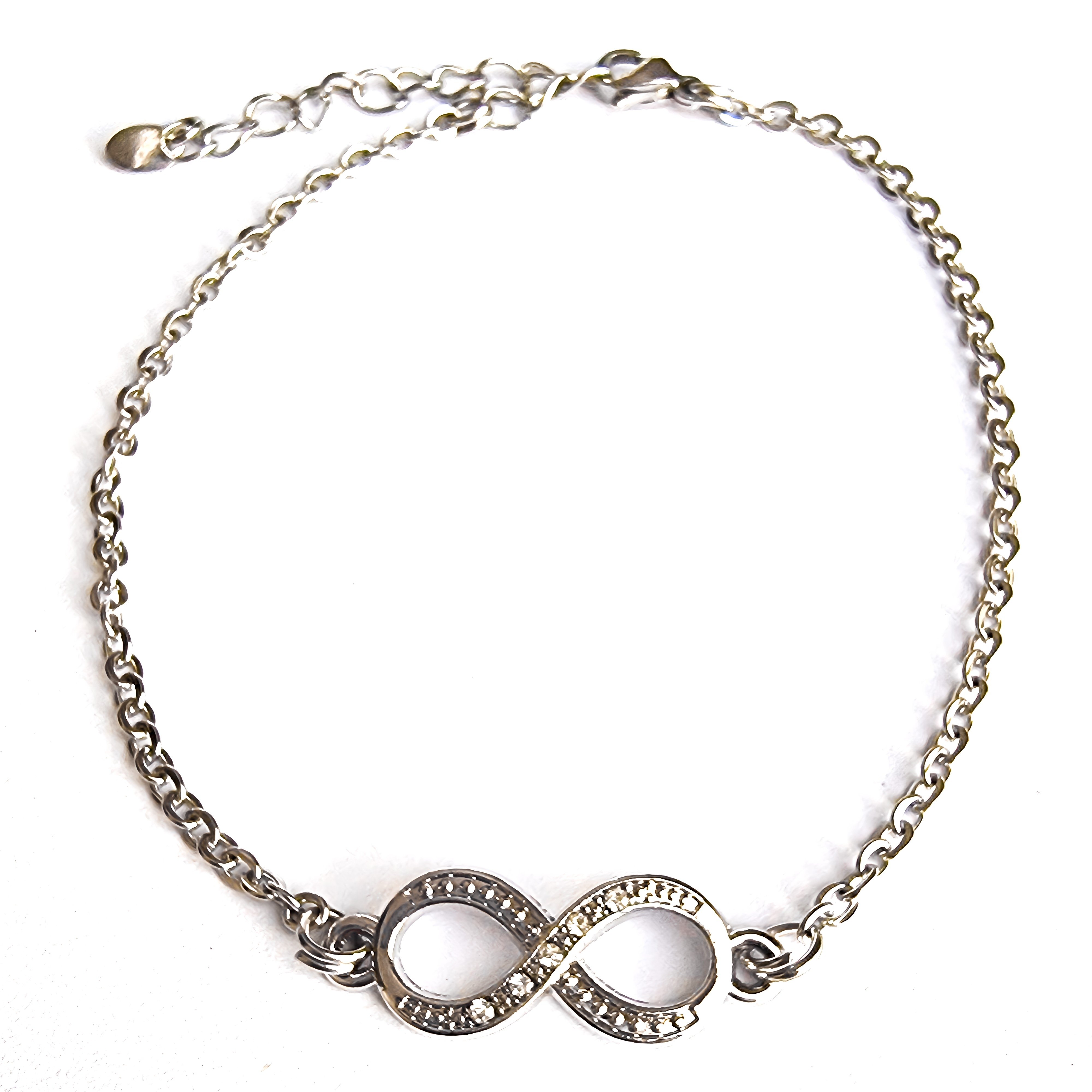Rhinestone Infinity Anklet - Payhip