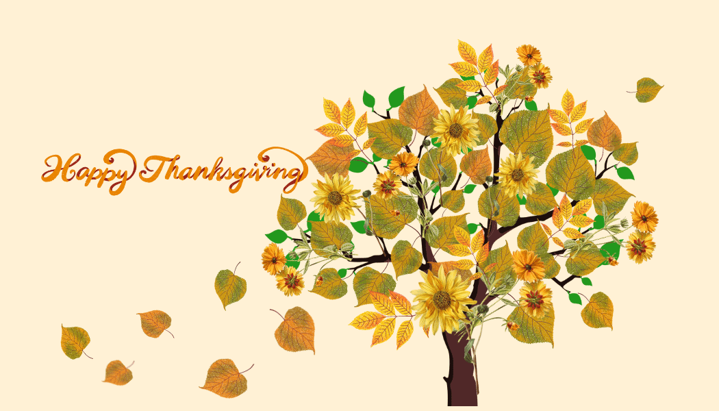 Customizable Abundant Vibrant Tree Gift/Favor Tag| Digital Canva Template. Front design