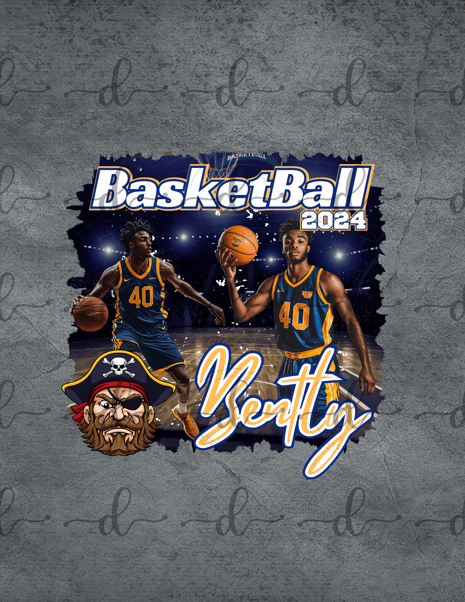 Pirates 2 Basketball Template - Payhip