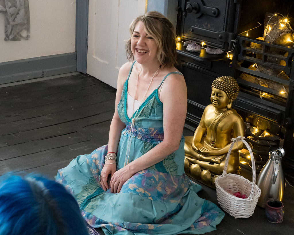 amethyst, basket, buddha, jug, woman, fireplace, guru circles