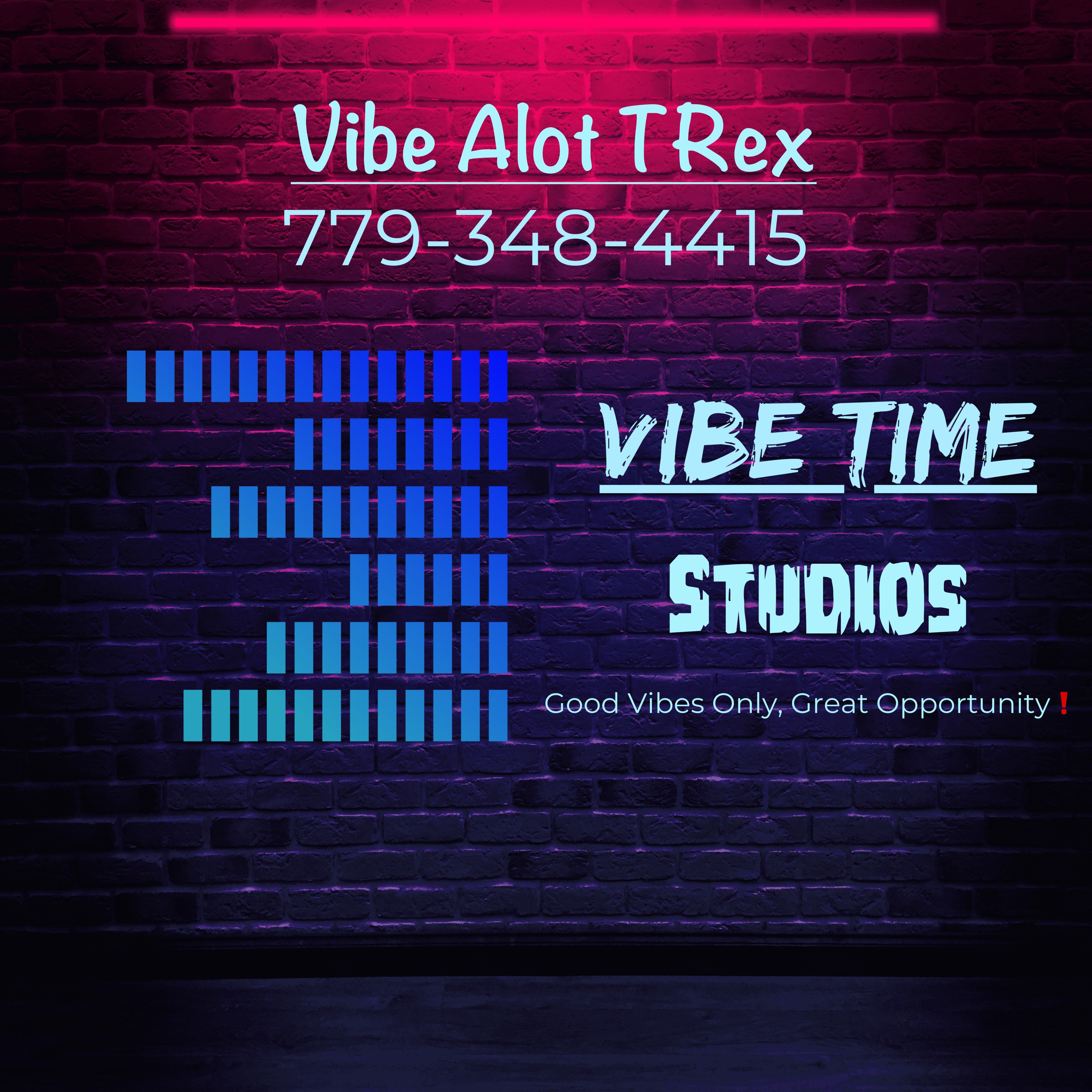 Recording studio interior for Vibe Time Studios