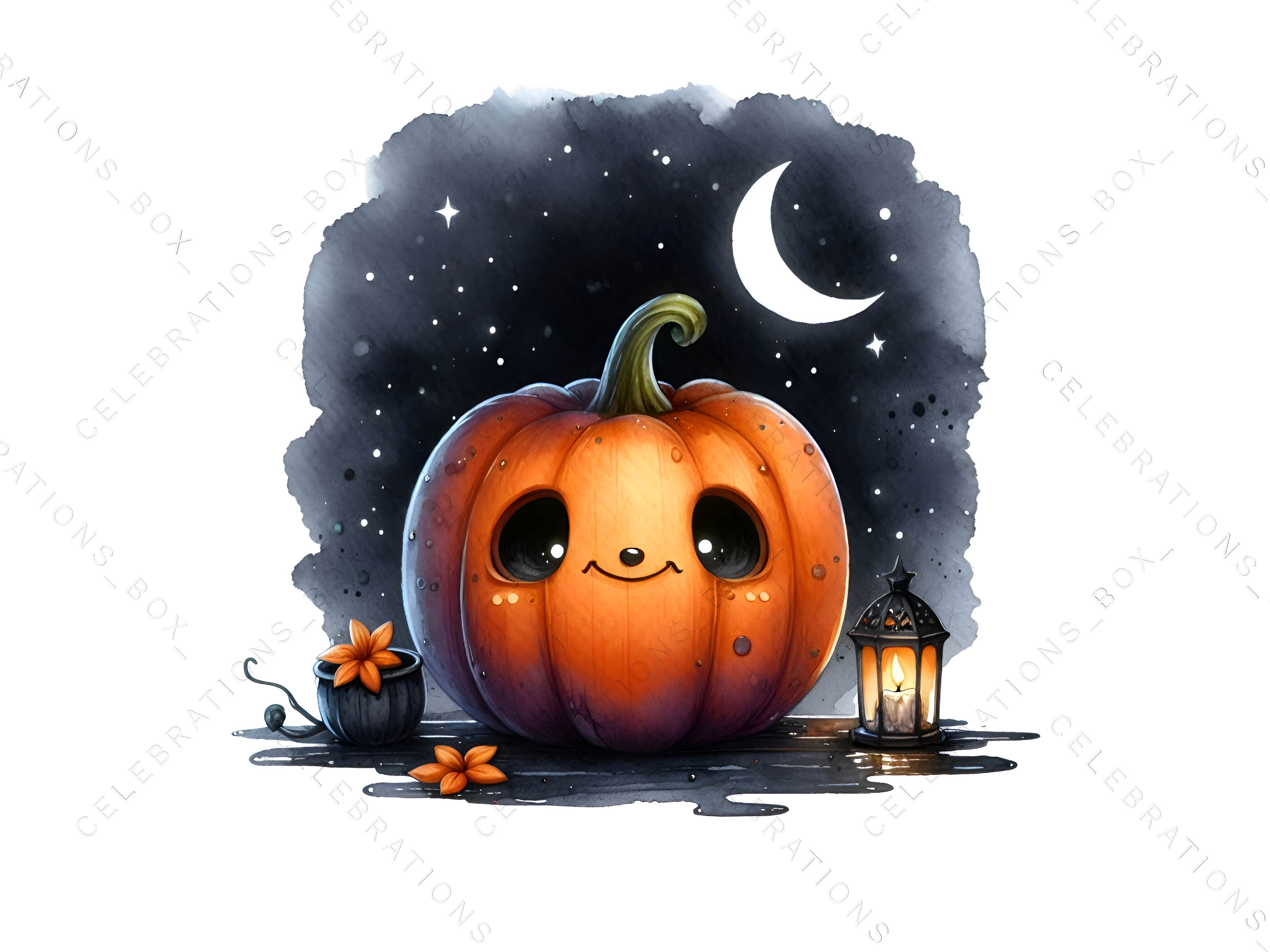 Cute Halloween Pumpkin Clipart - Payhip