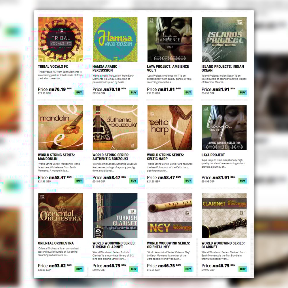EarthMoments Ethnic Sample Packs