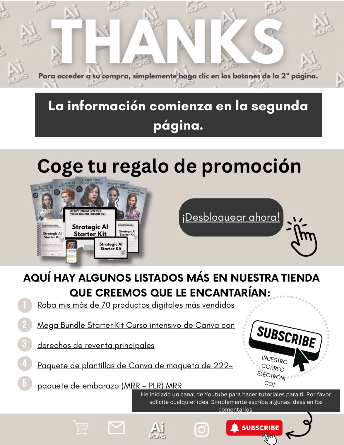 Digital Product Ideas To Sell Online and Make Money Spanish Language