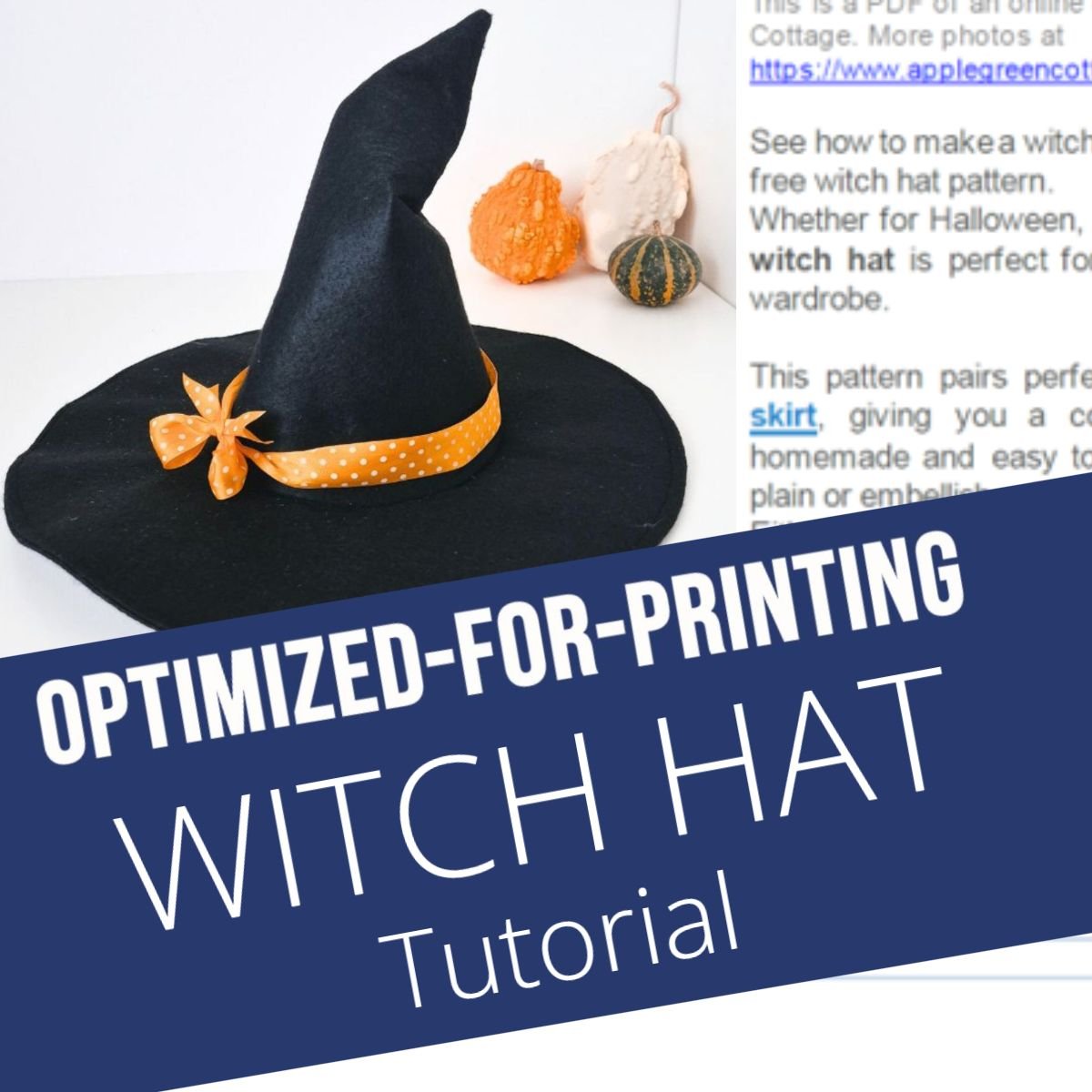 Witch Hat - Printable Tutorial PDF witch-hat-printable-tutorial-pdf